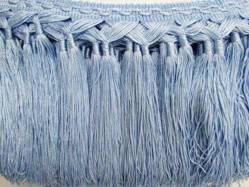 Great value 210mm Tassel Trim- Sky #861 available to order online New Zealand