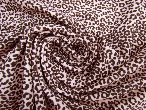 Great value Rosy Leopard Matte Spandex #10183 available to order online New Zealand