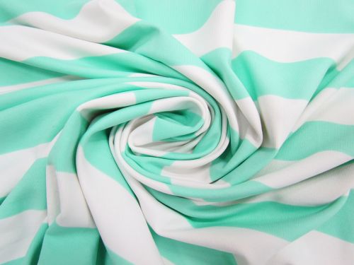 Great value Big Top Stripe Matte Spandex- Minty #10193 available to order online New Zealand