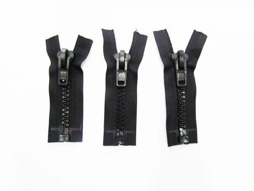 Great value Zipper Bundle- Super Chunky Open End- 10cm Black- Pack of 3 available to order online New Zealand