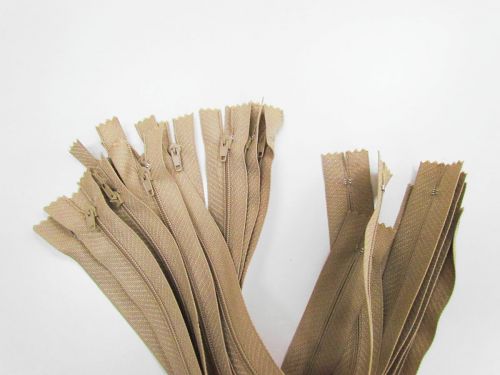 Great value Nylon Dress Zip 10 Pack- 30cm Brown available to order online New Zealand