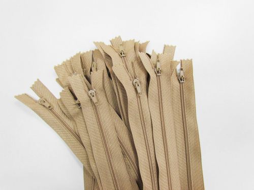 Great value Nylon Dress Zip 25 Pack- 30cm Brown available to order online New Zealand