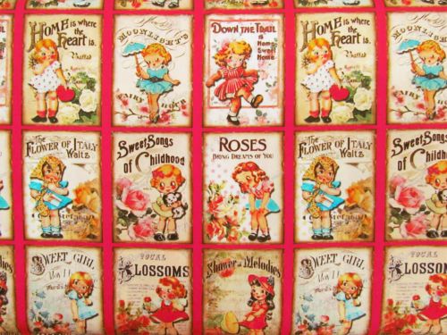 Great value Vintage Reads Cotton- Red available to order online New Zealand