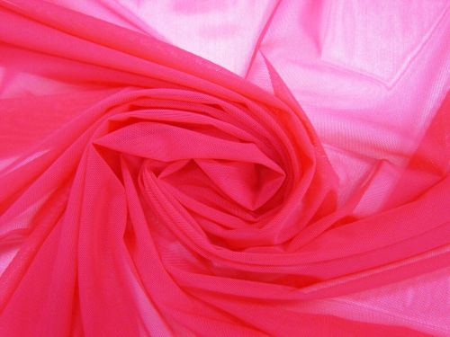 Great value Fine 2 Way Stretch Mesh- Hot Pink #10407 available to order online New Zealand