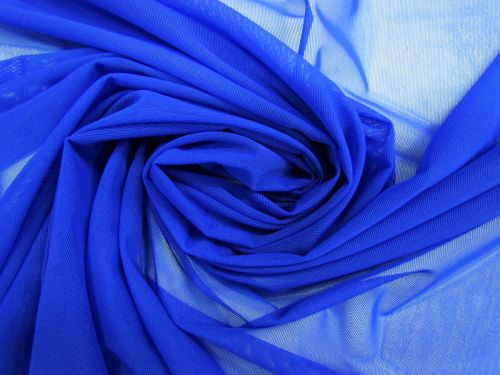 Great value Fine 2 Way Stretch Mesh- Royal Blue #10410 available to order online New Zealand