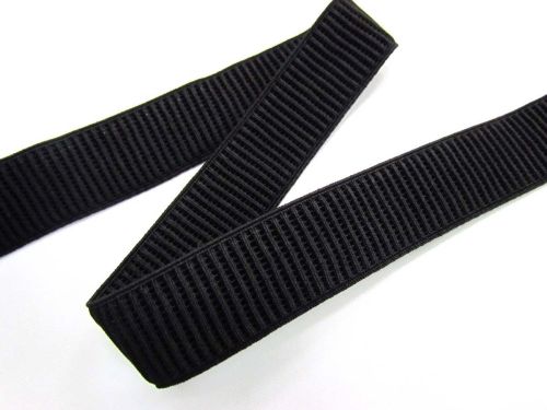 Great value 25mm Ribbed Elastic- Black available to order online New Zealand