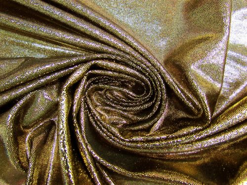 Great value Fog Finish Spandex- Gold on Black available to order online New Zealand