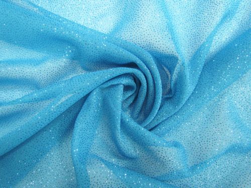 Great value Glitter Chiffon- Aqua available to order online New Zealand