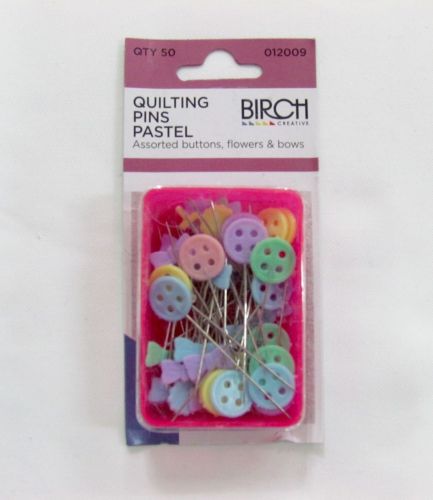 Great value Quilting Pins- Pastel- Pack of 50 available to order online New Zealand