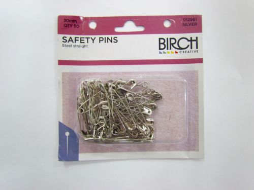 Great value Safety Pins- 30mm- Silver available to order online New Zealand
