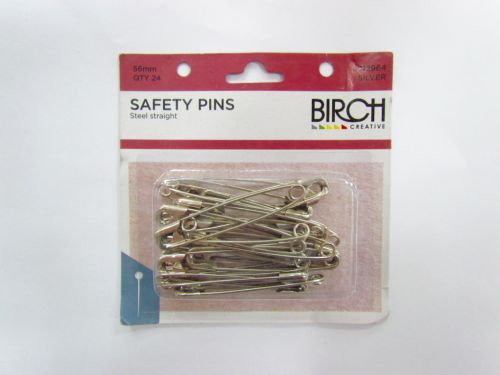 Great value Safety Pins- 56mm- Silver available to order online New Zealand