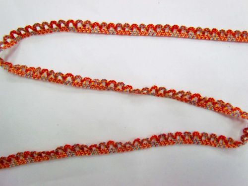 Great value Baby Ripple Scallop Stretch Trim- Orange/Blue available to order online New Zealand