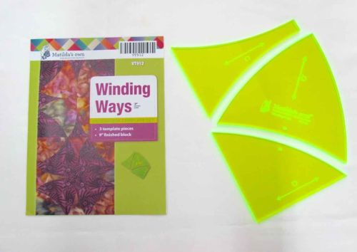 Great value Winding Ways Patchwork Template Set available to order online New Zealand