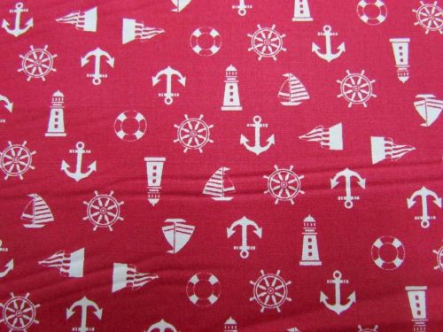 Great value Nautical Notions Cotton- Red available to order online New Zealand