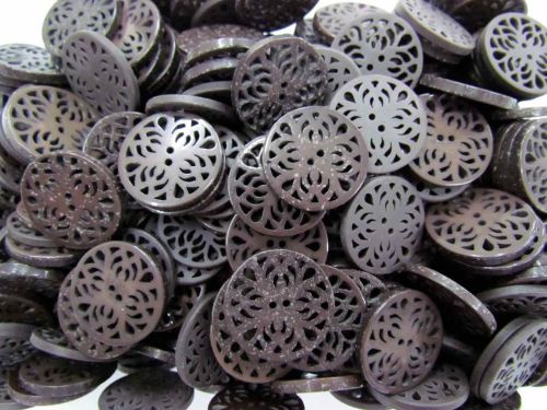 Great value Reversible Fashion Buttons- Chocolate- FB061 available to order online New Zealand