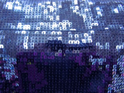 Great value 10cm Glomesh Sequin Trim- Navy available to order online New Zealand