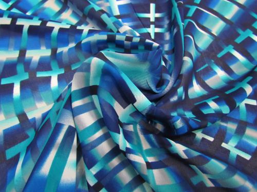 Great value Shattered Glass Chiffon- Blue available to order online New Zealand