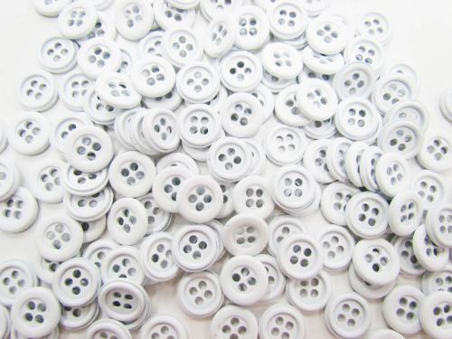 Great value Set of Pack of 5- Metal White Fashion Button #FB119 available to order online New Zealand