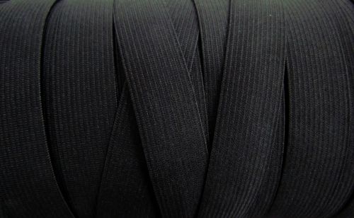 Great value 20mm Knitted Elastic- Black #058 available to order online New Zealand