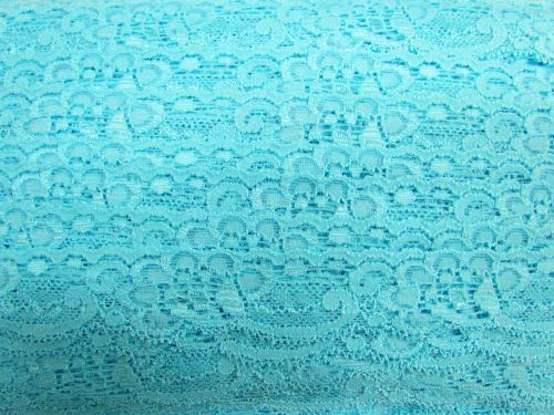 Great value 30mm Stretch Lace Trim- Lagoon Blue #364 available to order online New Zealand