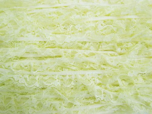 Great value 20mm Frill Lace Trim- Sweet Lemon #381 available to order online New Zealand