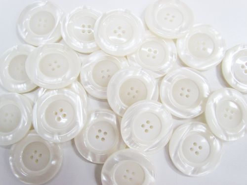 Great value 35mm Large Pearl White Fashion Button FB166 available to order online New Zealand