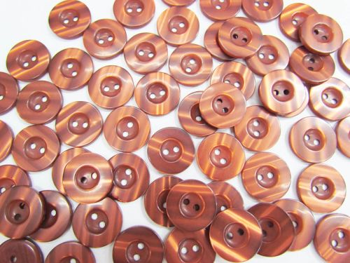 Great value 18mm Shiny Brown Fashion Button FB182 available to order online New Zealand