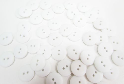 Great value 18mm Matte White Fashion Button FB184 available to order online New Zealand