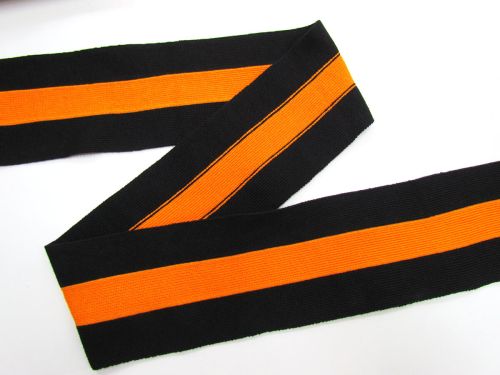 Great value 80mm Thick Rib Trim- Black & Orange #3503 available to order online New Zealand