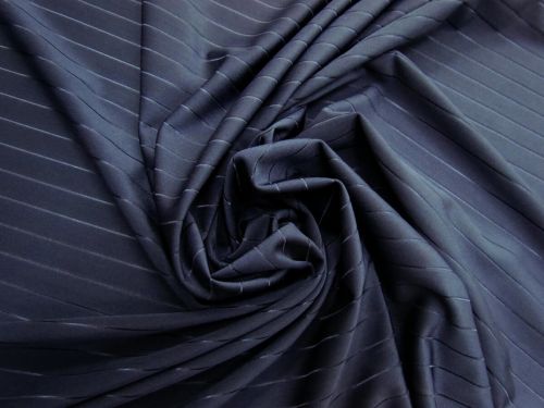 Great value Sheer Detail Stripe Spandex- Navy #3985 available to order online New Zealand