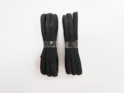 Great value 5m pack of 6mm Braided Elastic- Black - 2 Pack Bundle #1019F available to order online New Zealand