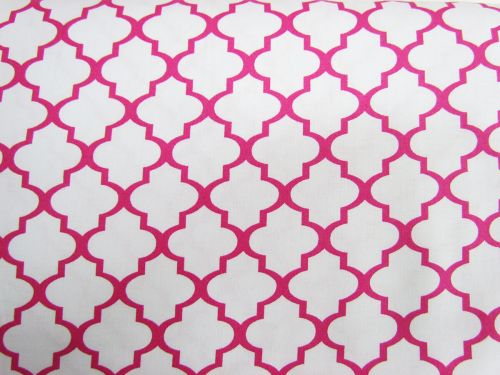 Great value Quatrefoil Cotton- Pink #4602 available to order online New Zealand