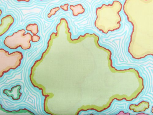 Great value Kaffe Fassett Map- Green available to order online New Zealand