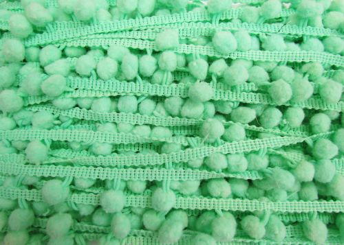 Great value Pom Pom Trim- Sea Foam Green #480 available to order online New Zealand