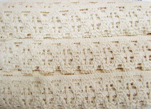 Great value 50mm Cotton Lace Trim- Sandstone #483 available to order online New Zealand