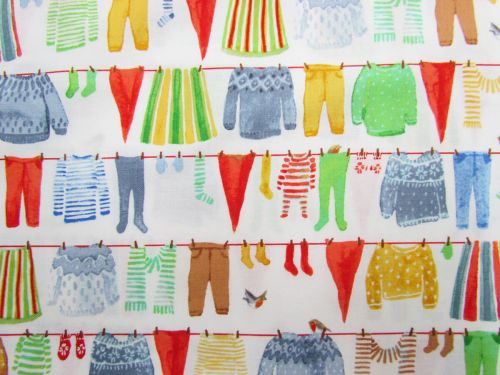 Great value Organic Cotton- Winter Gnomes- Clothes Line- White #51875 available to order online New Zealand