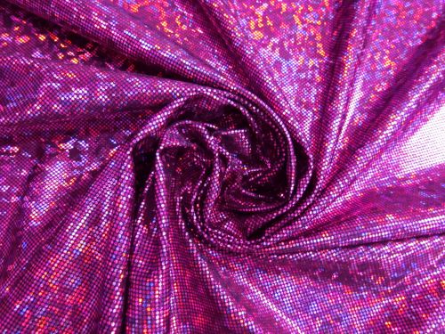 Great value Dark Shattered Glass Spandex- Cerise On Black available to order online New Zealand