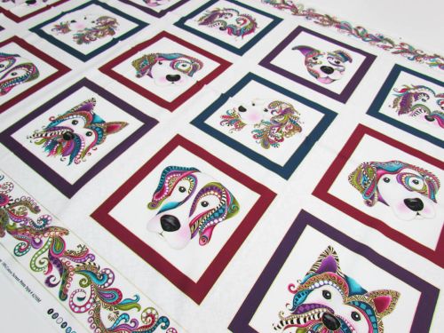 Great value Dog On It Cotton- 61cm Panel #5250 available to order online New Zealand
