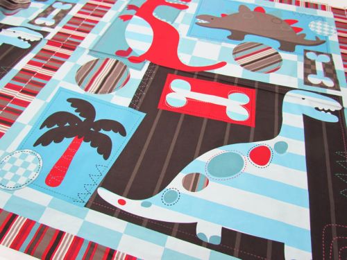 Great value Dinosaur Cotton- 90cm Panel #4251 available to order online New Zealand