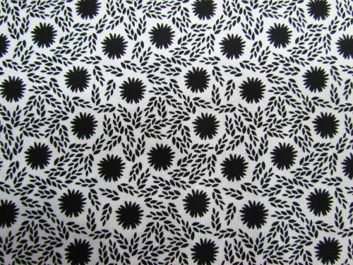 Great value Morning Frost Cotton- Garden Floral Black on White DV2100 available to order online New Zealand
