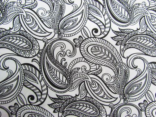 Great value Night & Day Cotton- Paisley White/Black #299 available to order online New Zealand