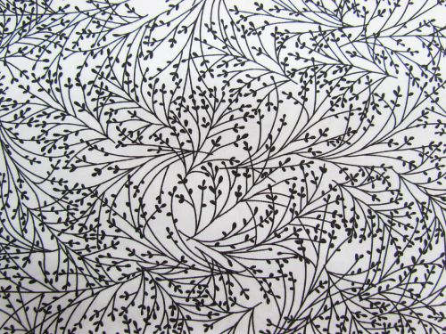 Great value Night & Day Cotton- Tossed Sprigs White/Black #799 available to order online New Zealand