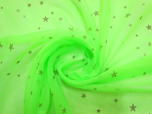 Great value Super Star Chiffon- Fluro Green #5660 available to order online New Zealand