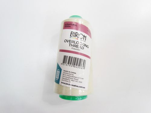 Great value 2500m Polyester Overlocking Thread- 103 Natural available to order online New Zealand