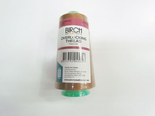 Great value 2500m Polyester Overlocking Thread- 779 Old Gold available to order online New Zealand
