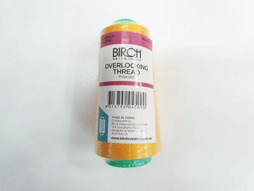 Great value 2500m Polyester Overlocking Thread- 134 Gold available to order online New Zealand