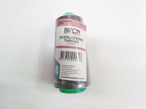 Great value 2500m Polyester Overlocking Thread- 339 light Grey available to order online New Zealand