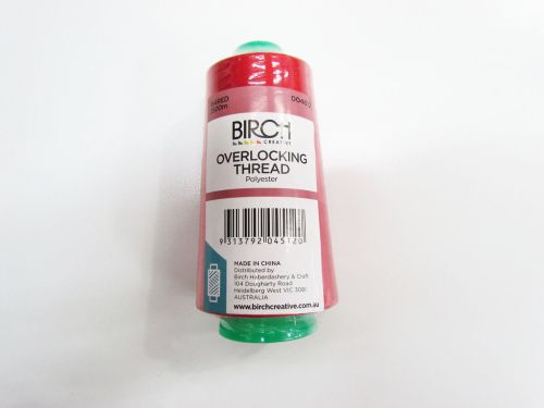 Great value 2500m Polyester Overlocking Thread- 164 Red available to order online New Zealand