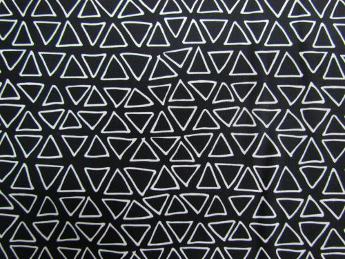 Great value Monochrome Cotton- Triangles- White on Black DV3671 available to order online New Zealand