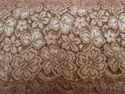 Great value 13cm Stretch Lace Trim- Tiramisu #581 available to order online New Zealand